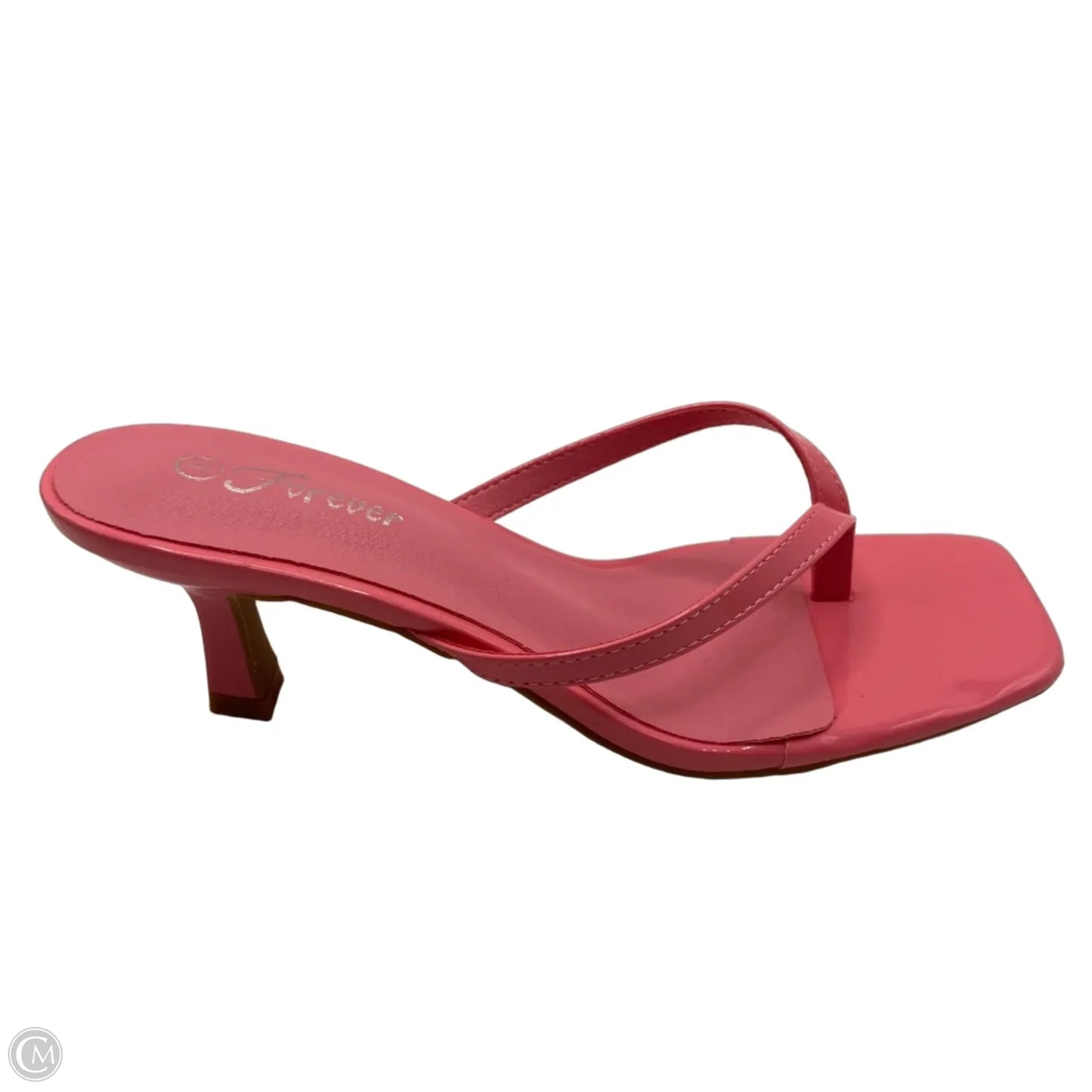 Shoes Heels Kitten By Forever In Pink, Size: 8