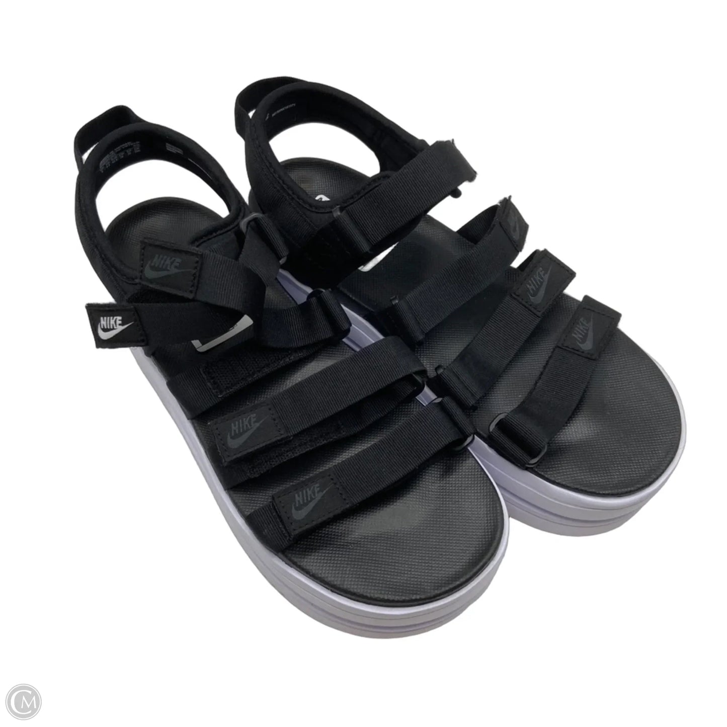 Sandals Heels Platform By Nike In Black, Size: 9