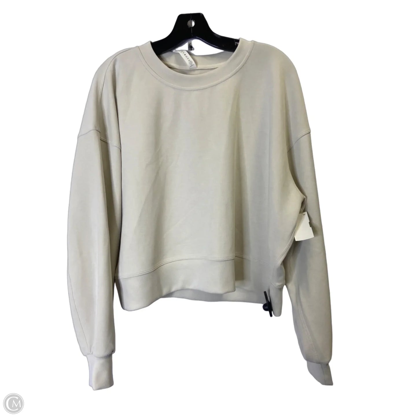 Athletic Sweatshirt Crewneck By Lululemon In Cream, Size: 10