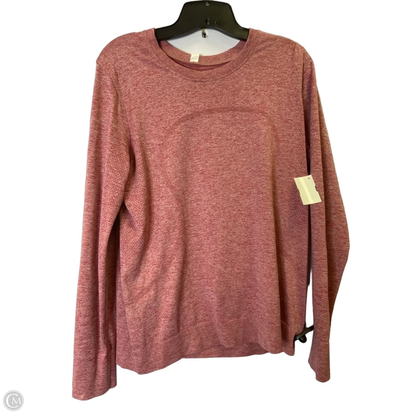 Athletic Top Long Sleeve Crewneck By Lululemon In Red, Size: 10