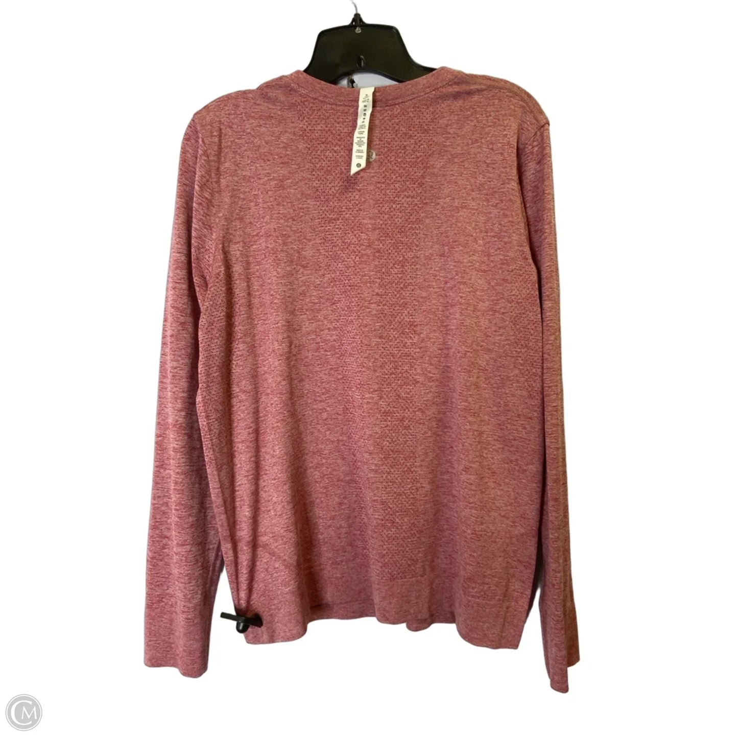 Athletic Top Long Sleeve Crewneck By Lululemon In Red, Size: 10