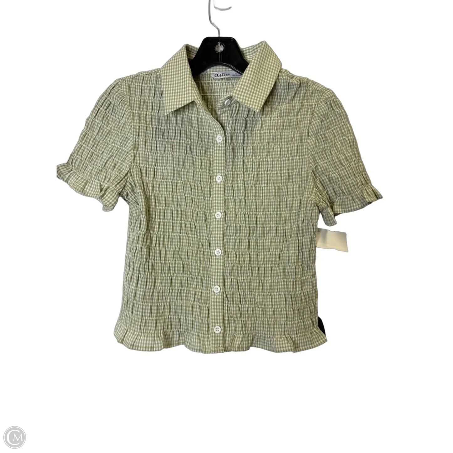 Top Short Sleeve By Clothes Mentor In Green, Size: M
