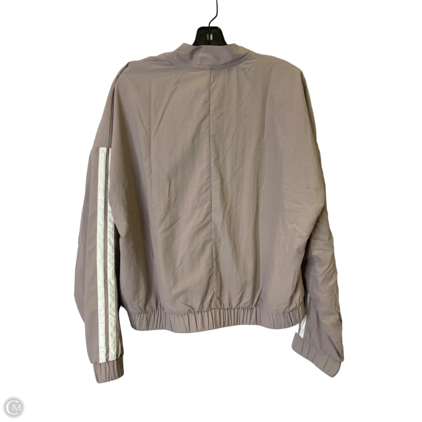 Athletic Jacket By Adidas In Purple, Size: L