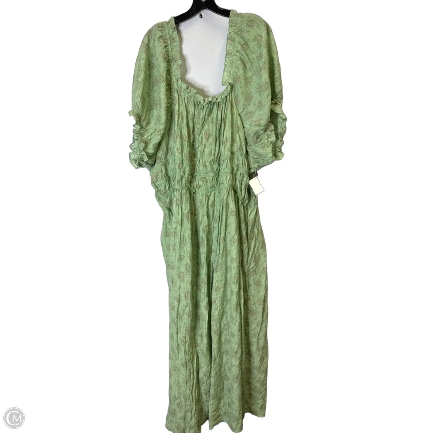 Dress Casual Maxi By Cmb In Green, Size: 4x