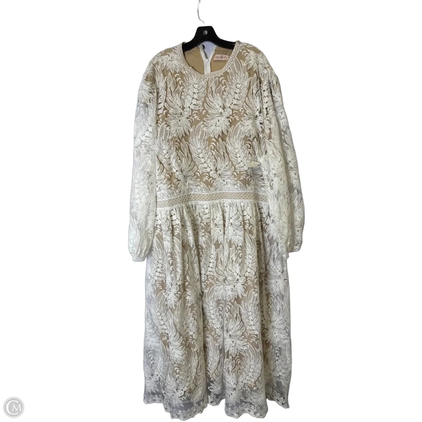 Dress Party Midi By Cmb In White, Size: 28