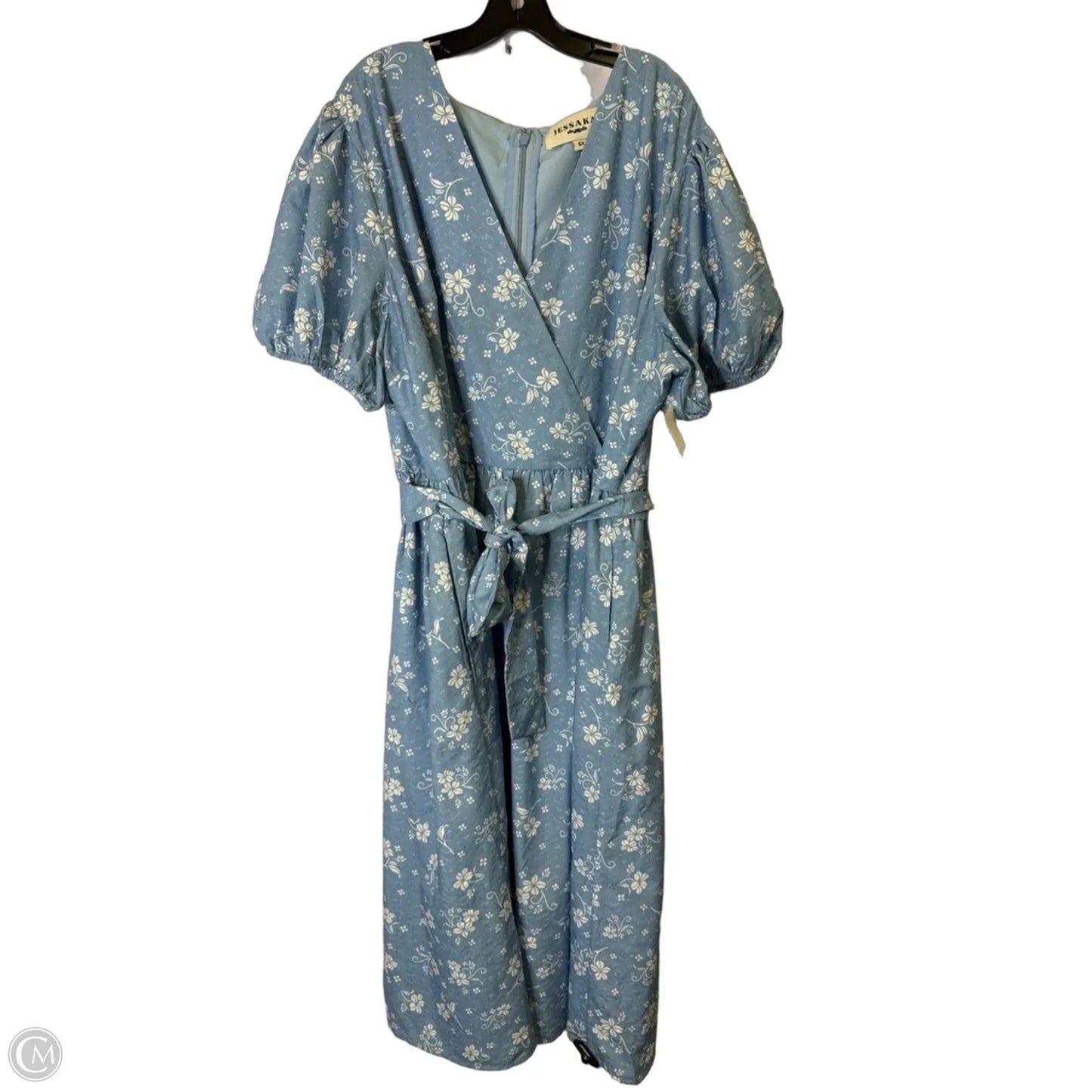 Dress Casual Midi By Clothes Mentor In Blue, Size: 5x