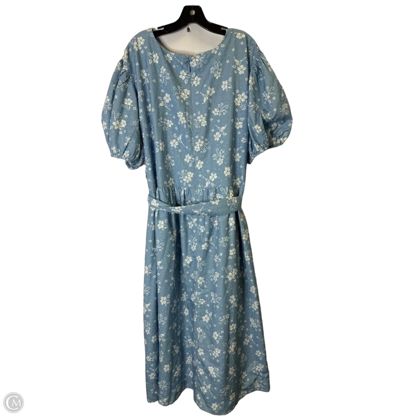 Dress Casual Midi By Clothes Mentor In Blue, Size: 5x