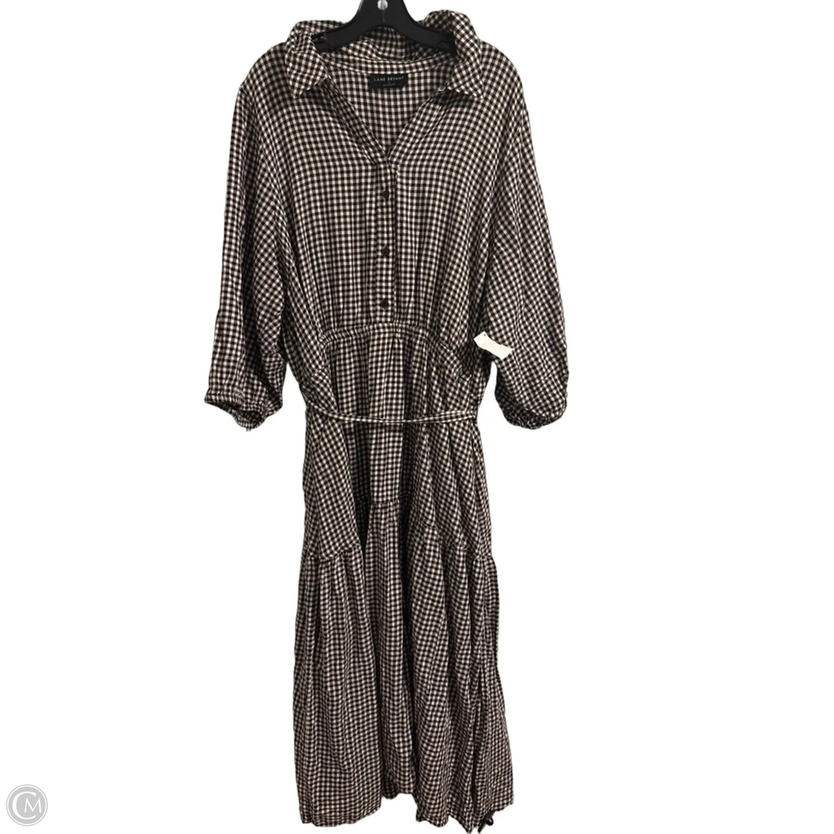 Dress Casual Midi By Lane Bryant In Plaid Pattern, Size: 26