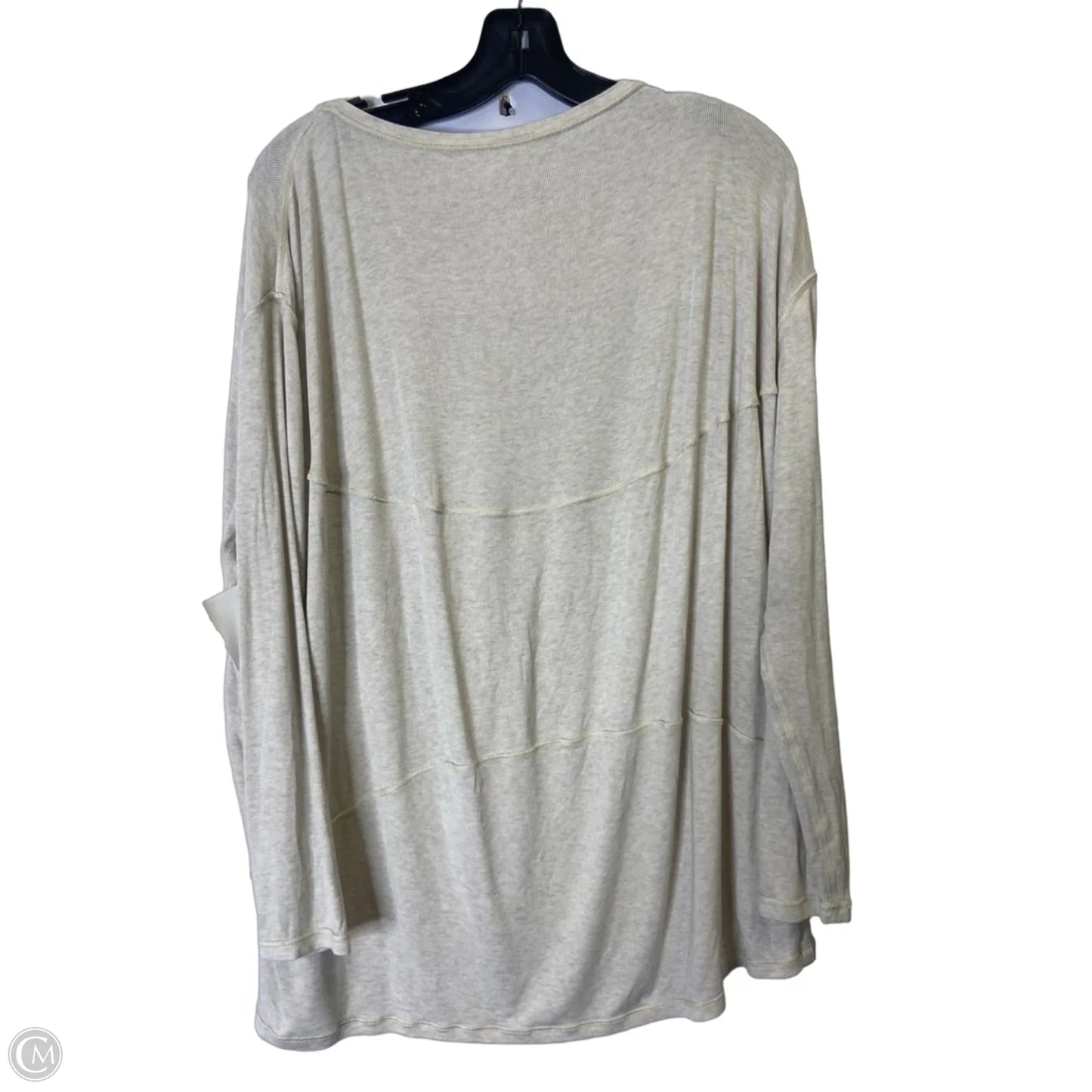 Athletic Top Long Sleeve Crewneck By Lululemon In Cream, Size: L