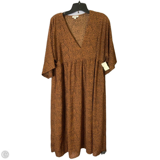 Dress Casual Midi By Mittoshop In Animal Print, Size: L