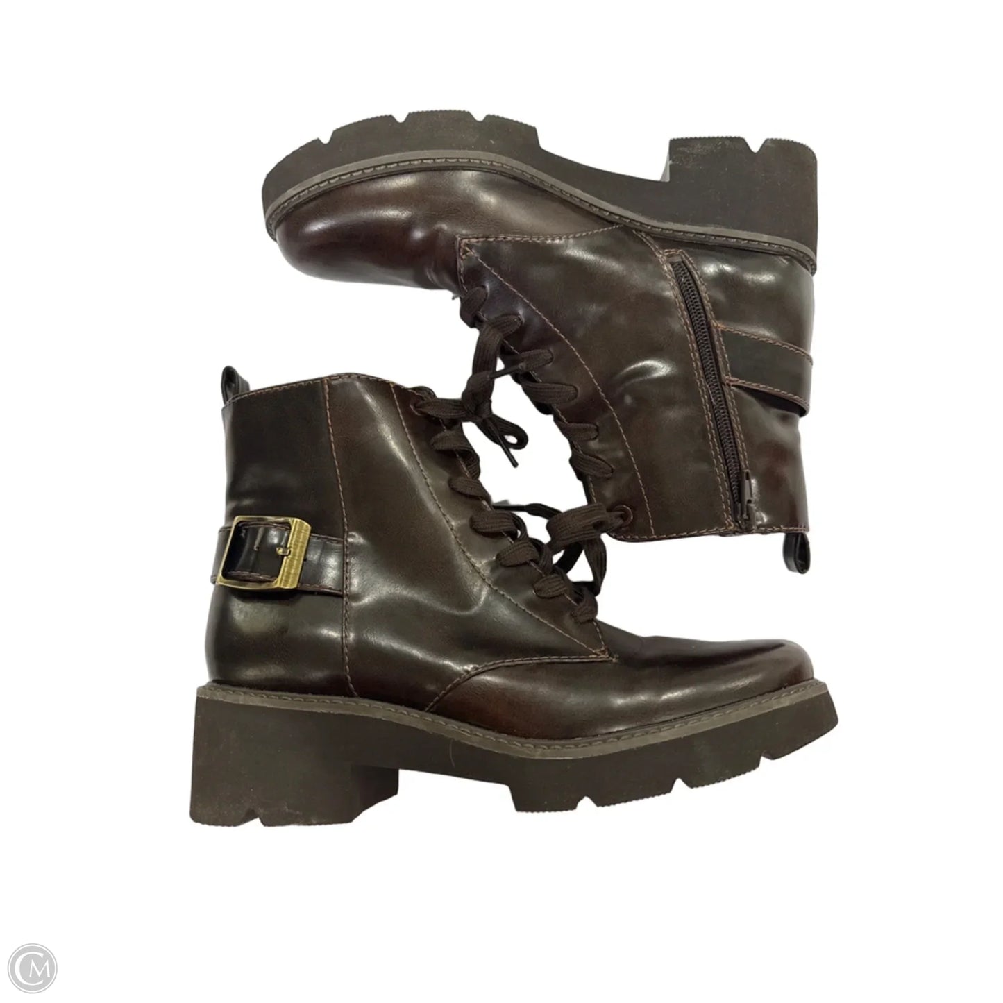 Boots Combat By Naturalizer In Brown, Size: 8