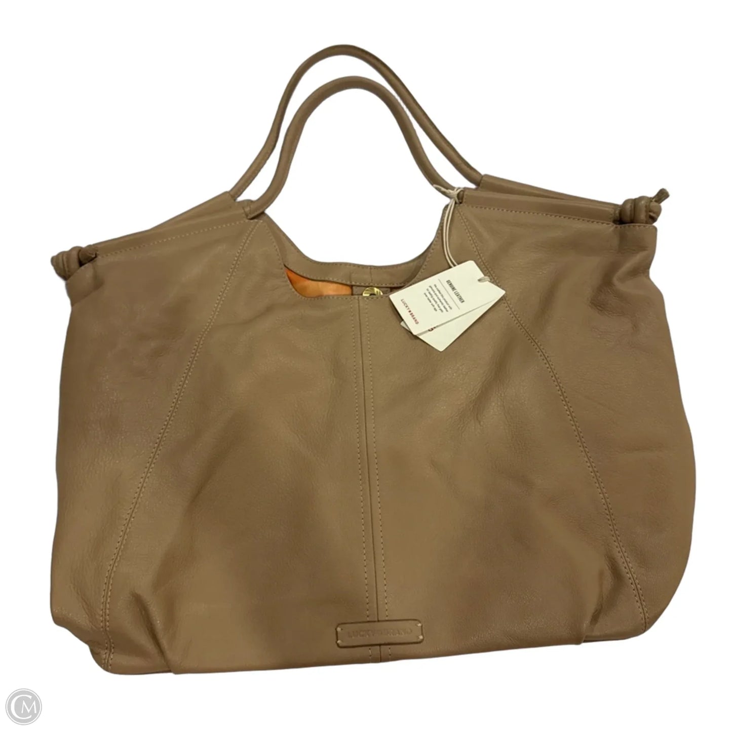 Handbag Leather By Lucky Brand, Size: Medium