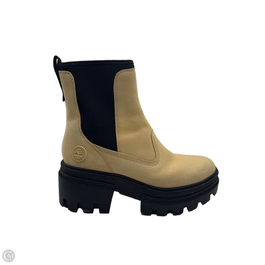 Boots Ankle Heels By Timberland In Cream, Size: 9