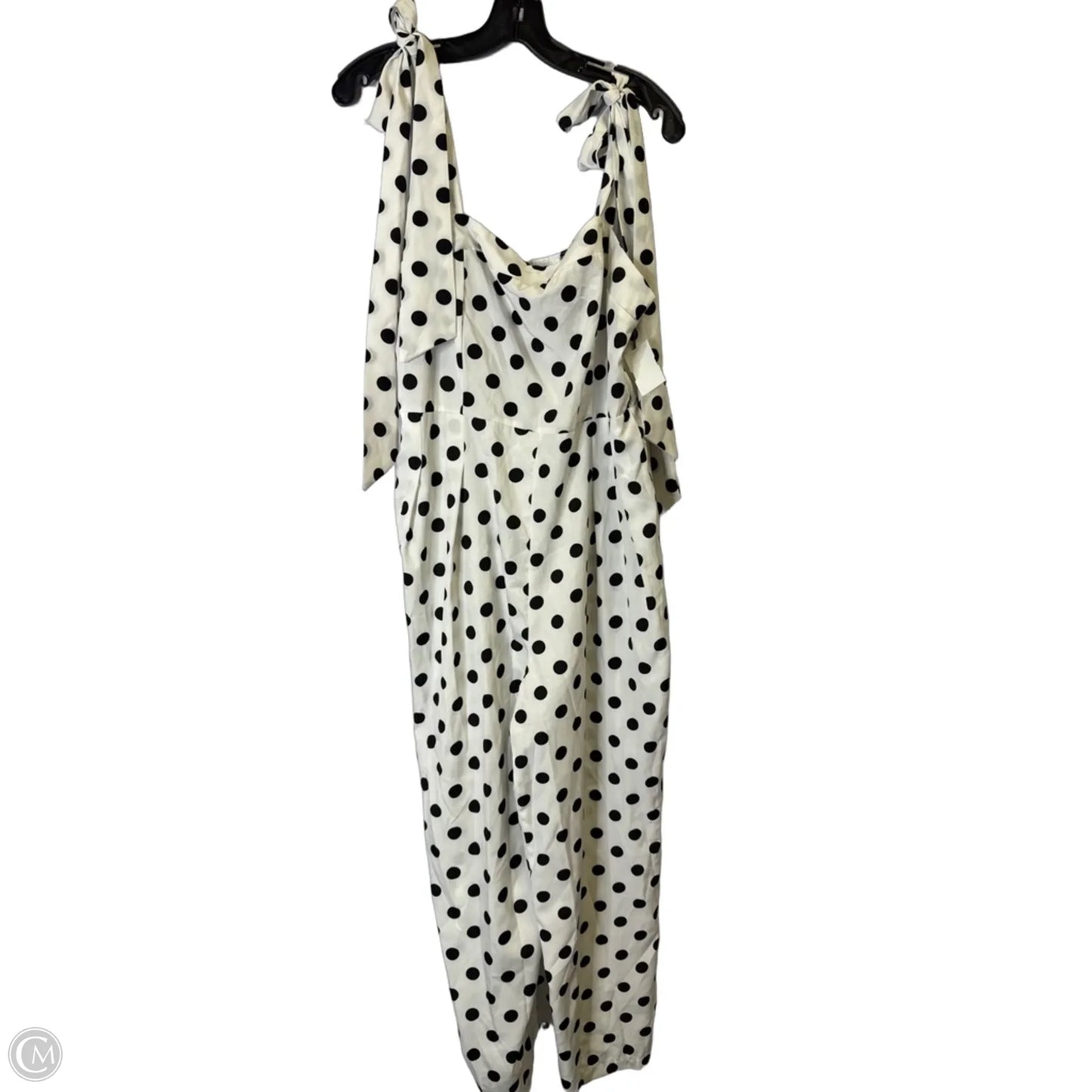 Jumpsuit By Shein In Polkadot Pattern, Size: 1x