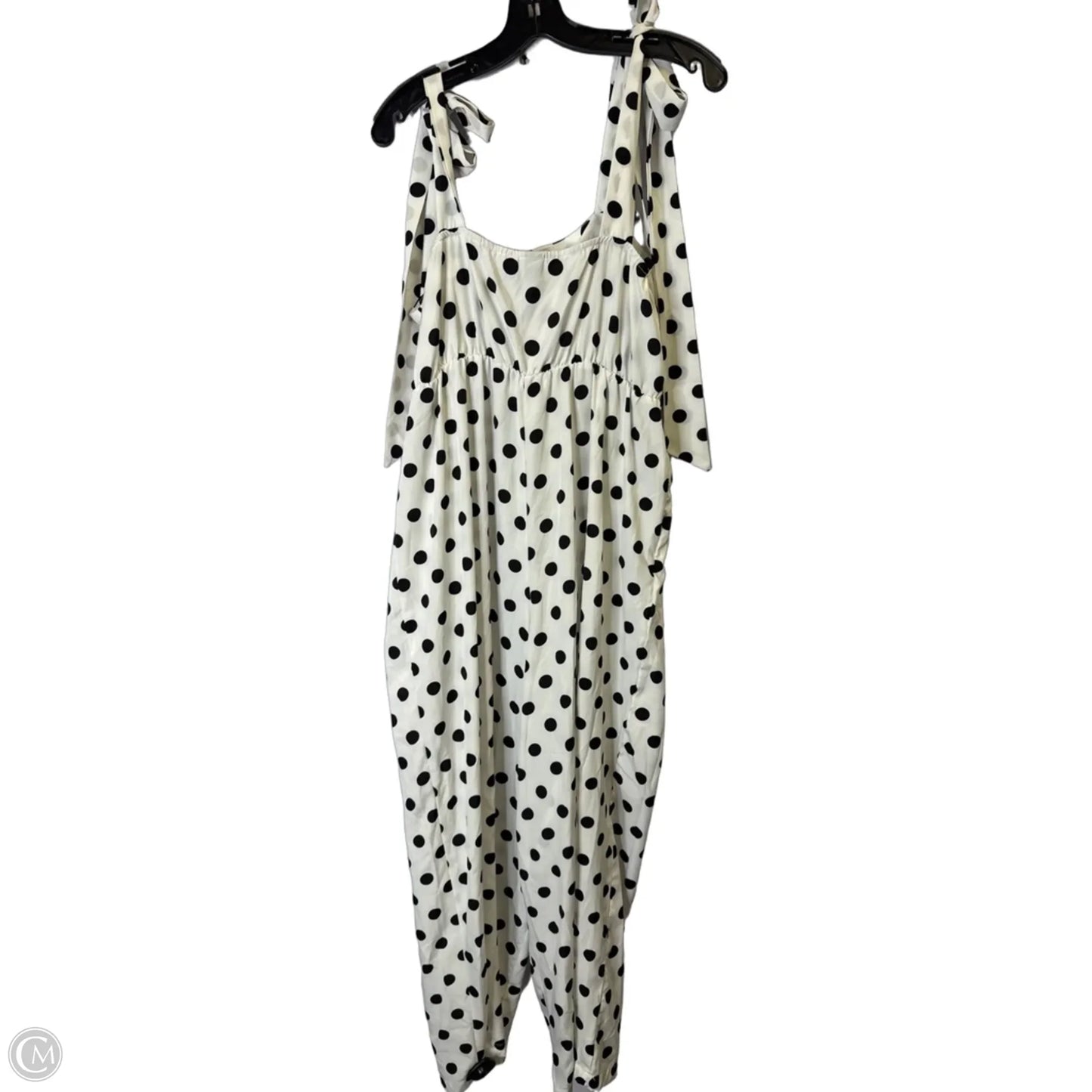 Jumpsuit By Shein In Polkadot Pattern, Size: 1x