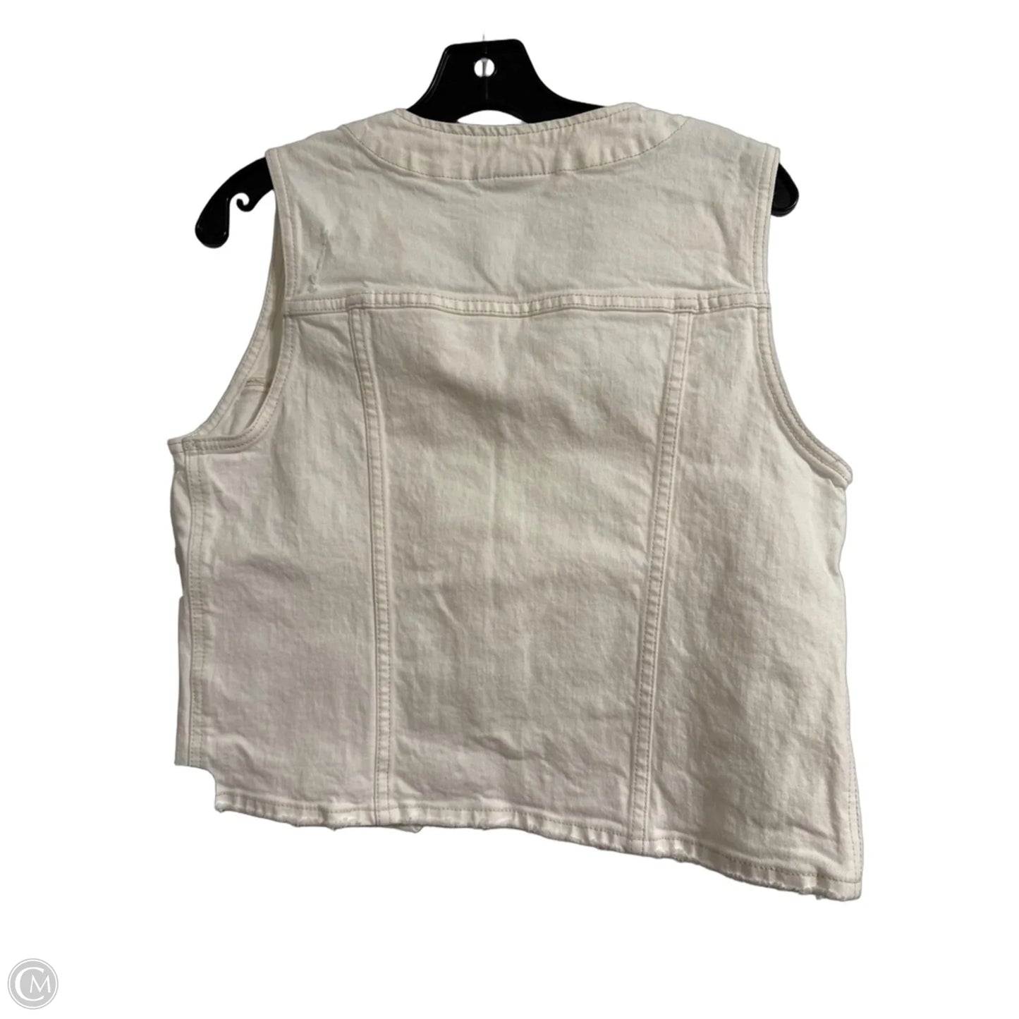 Vest Other By Universal Thread In White Denim, Size: M