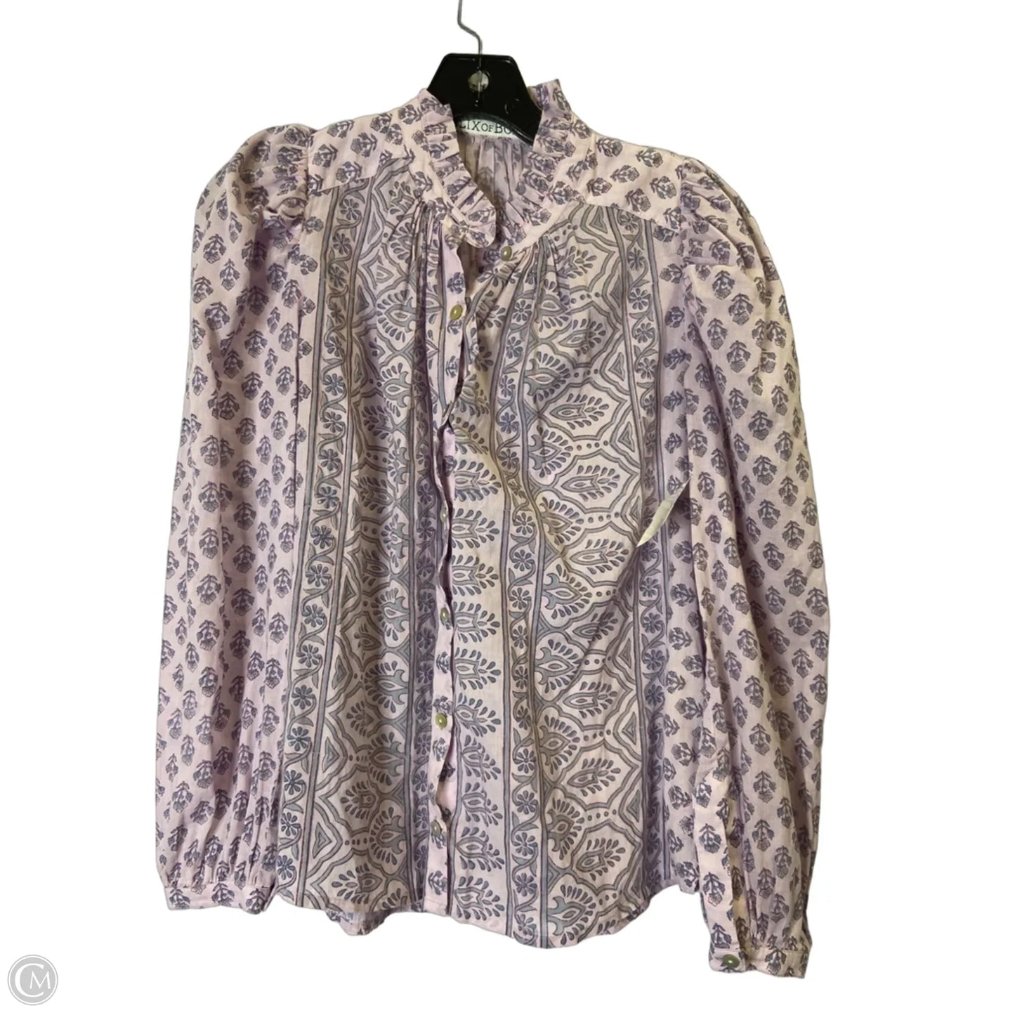 Top Long Sleeve By Cmc In Purple, Size: Xs