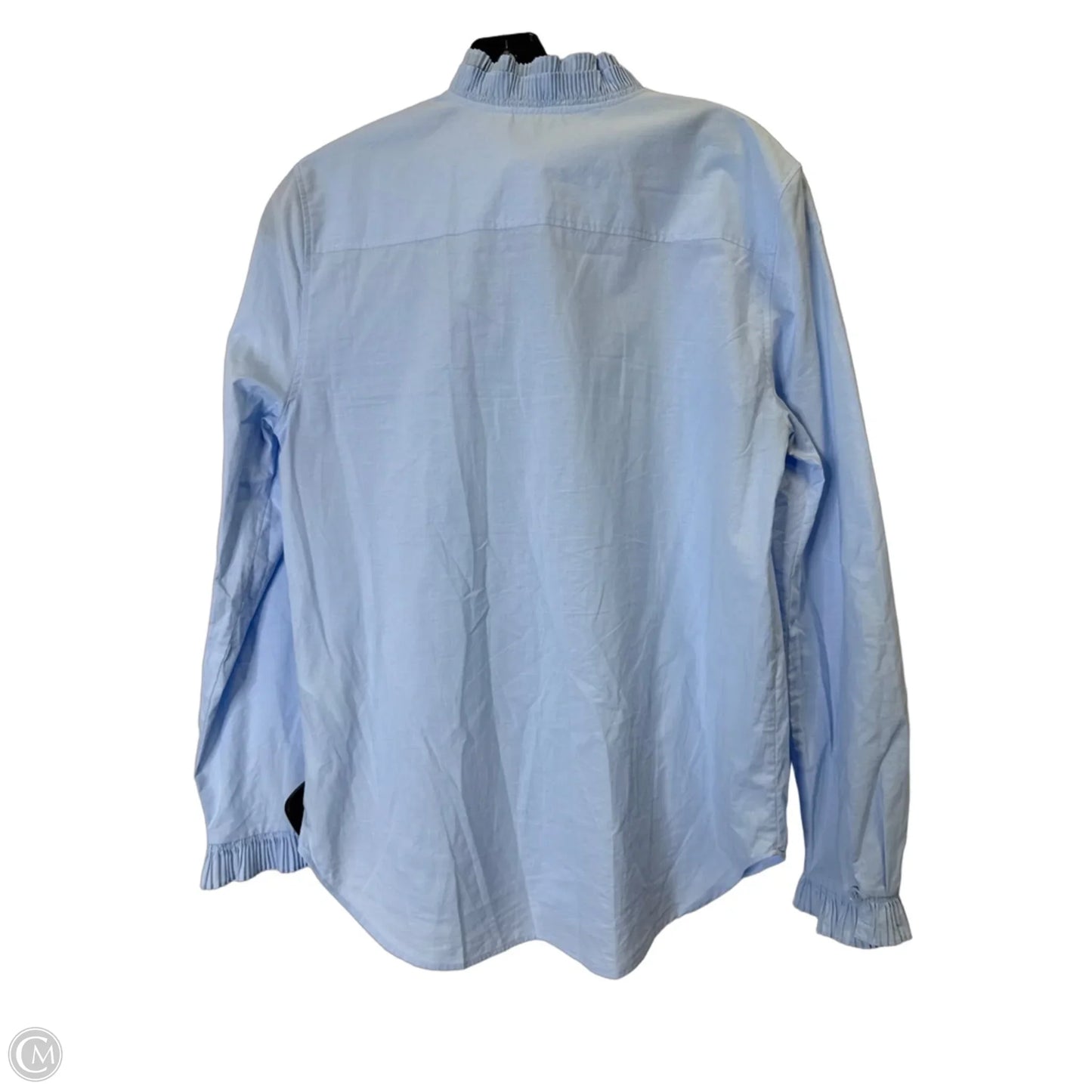 Top Long Sleeve By Zara In Blue, Size: S
