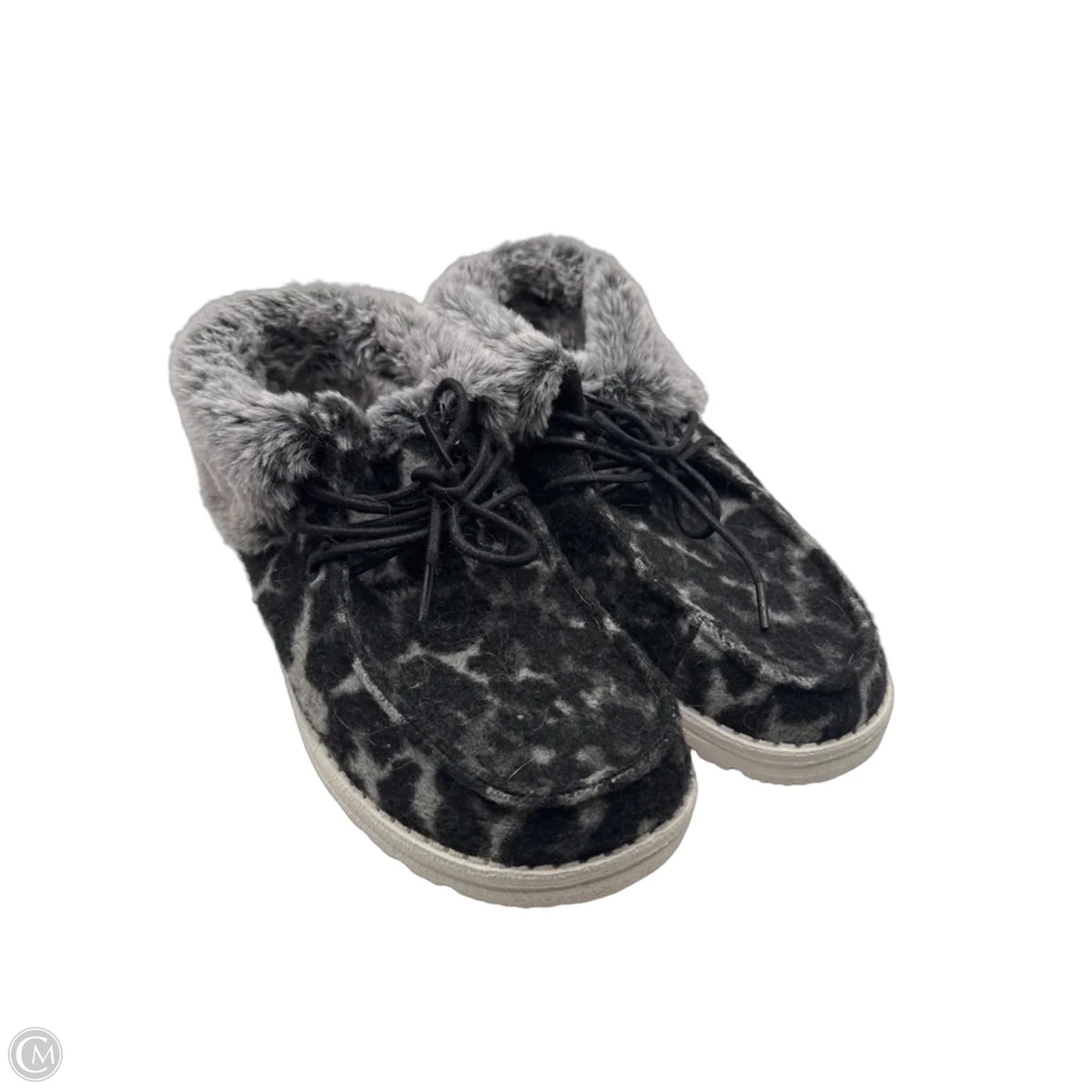 Shoes Flats By Hey Dude In Grey, Size: 9