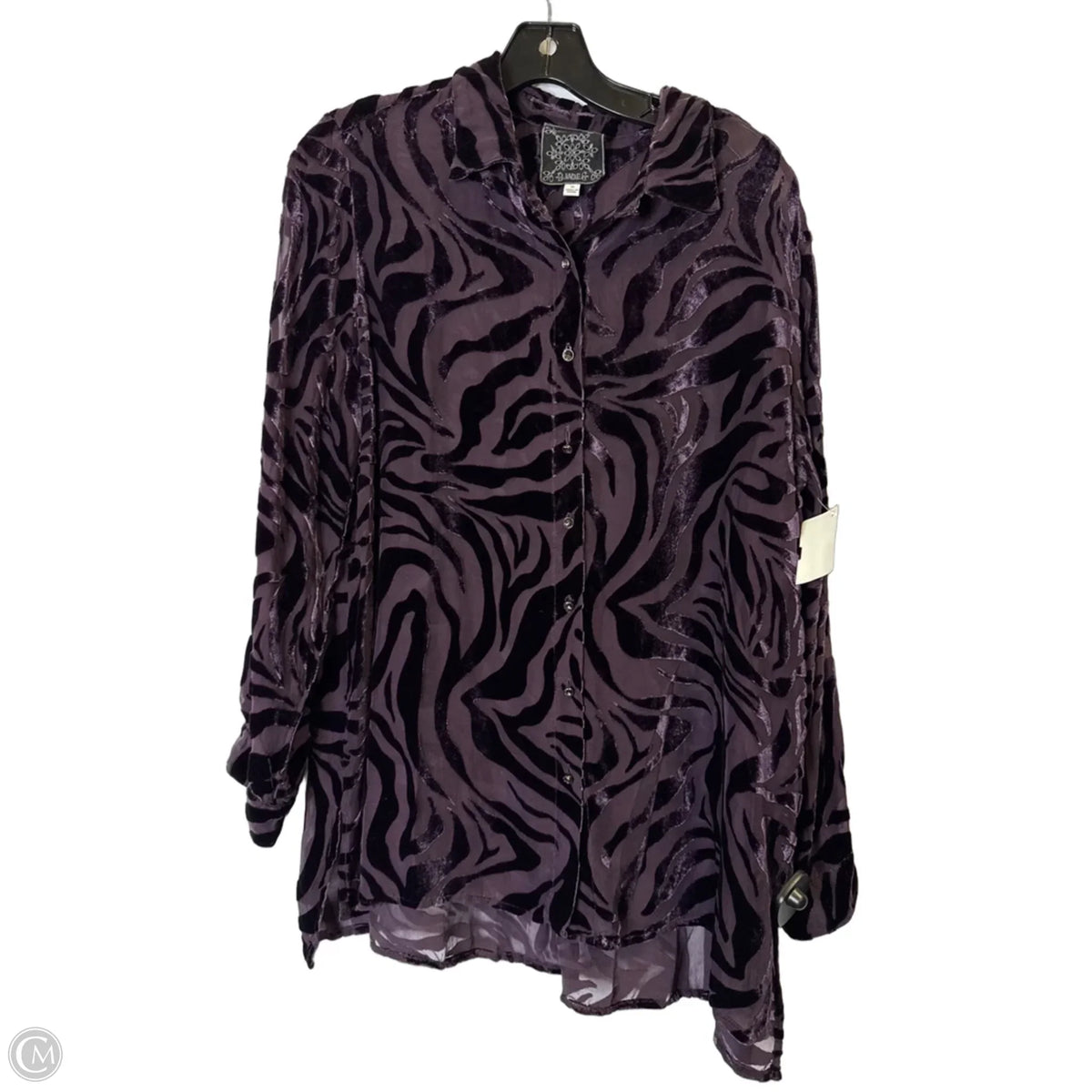 Top Long Sleeve By Johnny Was In Purple, Size: M