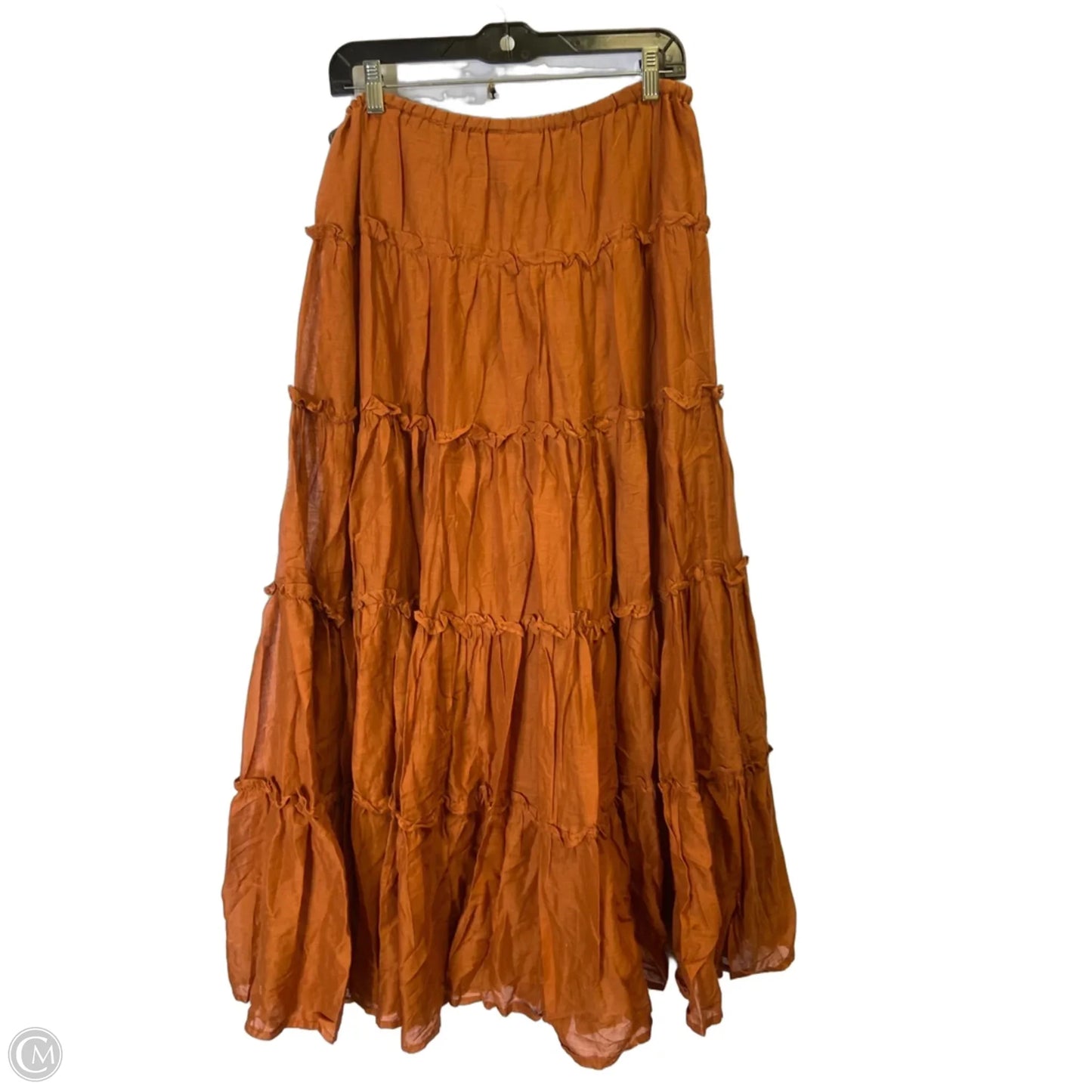 Skirt Maxi By Cato In Orange, Size: M