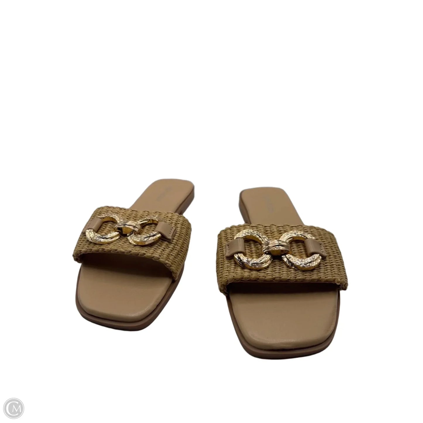 Sandals Flats By Top Moda In Cream, Size: 7.5