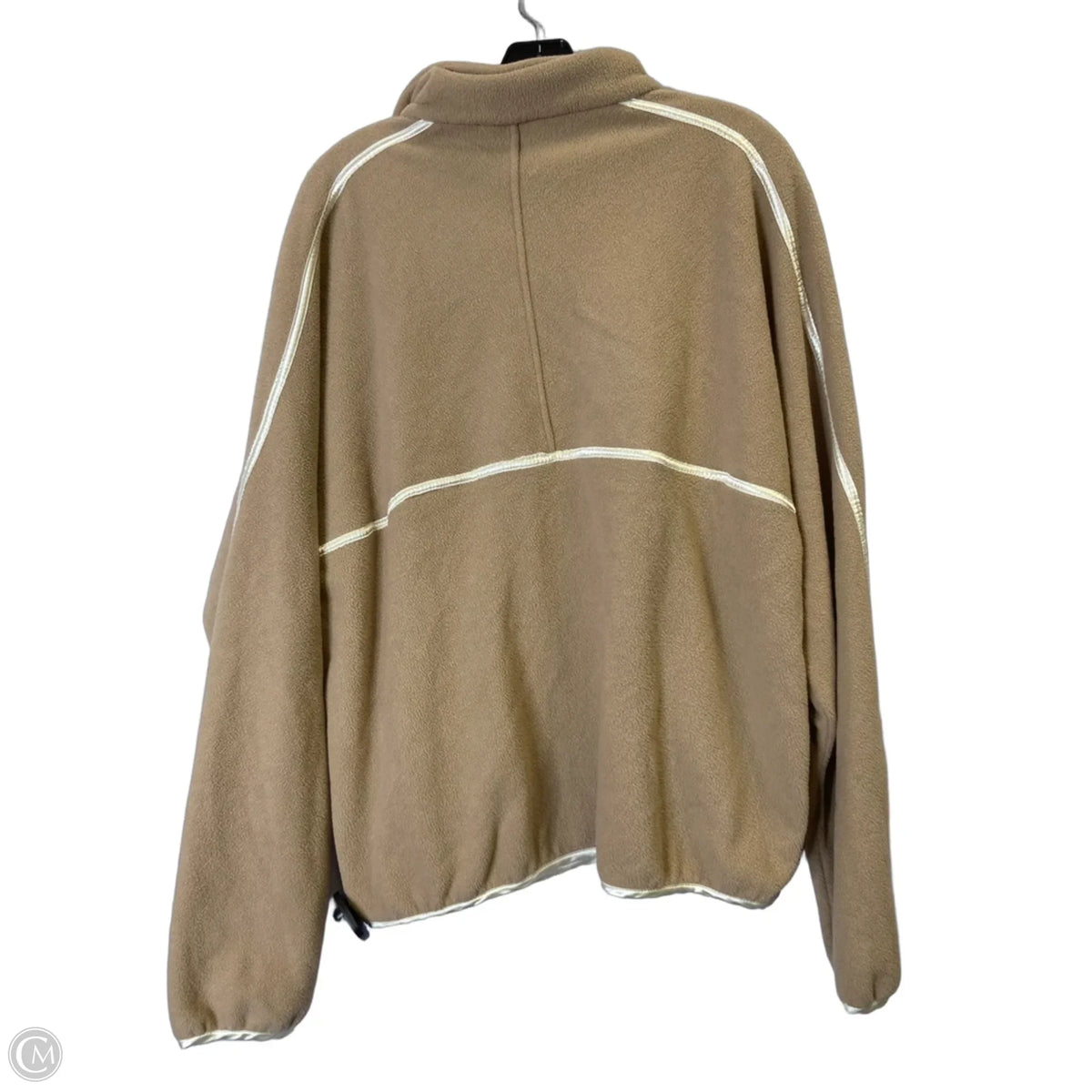Sweatshirt Collar By Clothes Mentor In Brown, Size: L