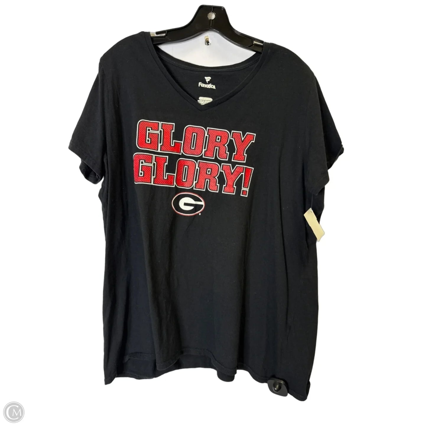 Top Short Sleeve Basic By Fanatics In Black, Size: 2x