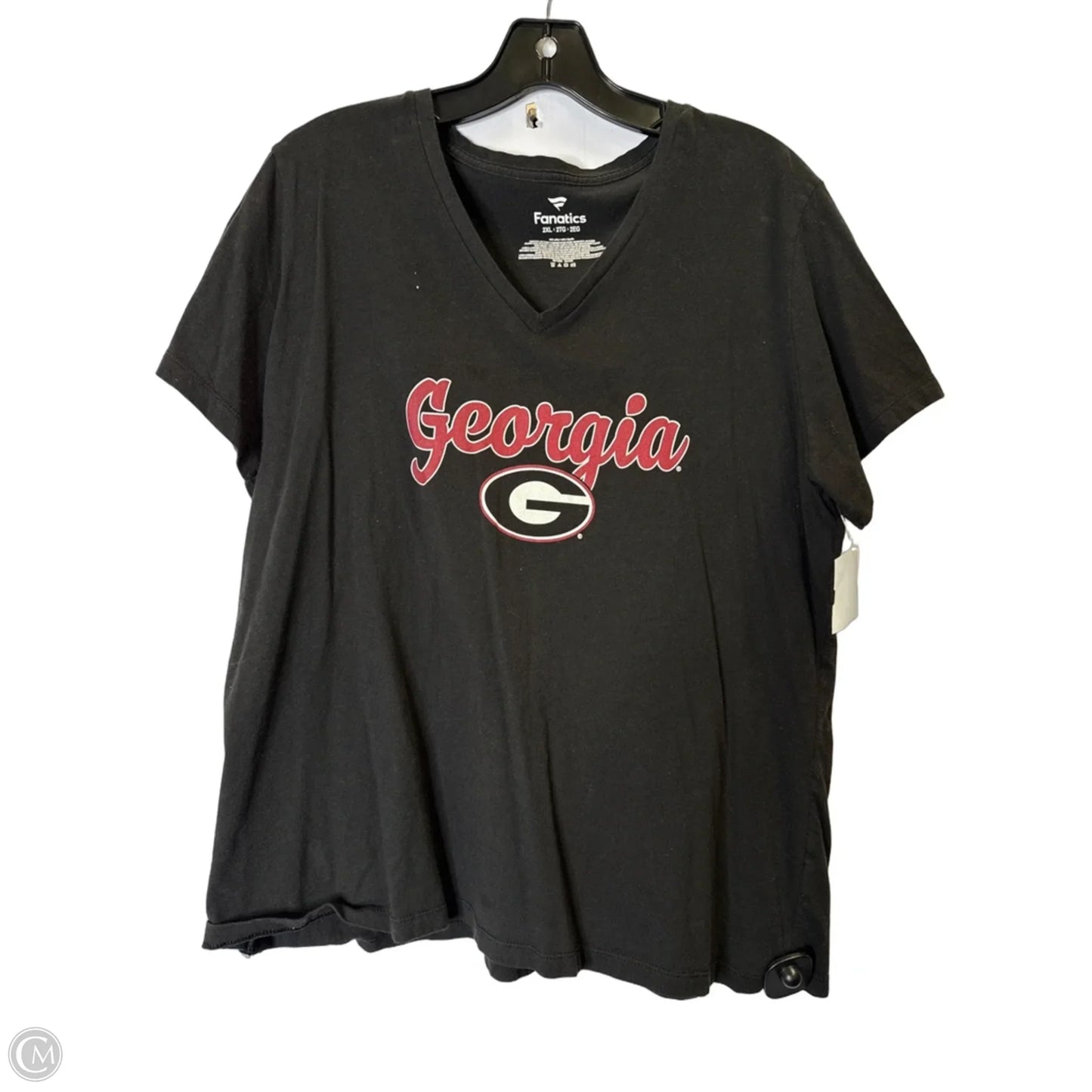 Top Short Sleeve Basic By Fanatics In Black, Size: 2x