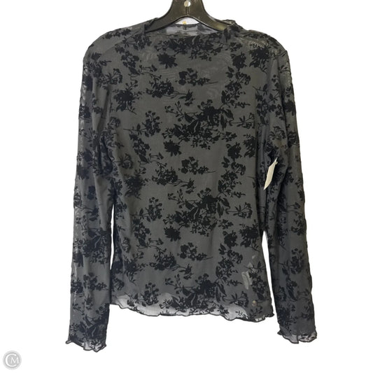 Top Long Sleeve By Shein In Black, Size: L