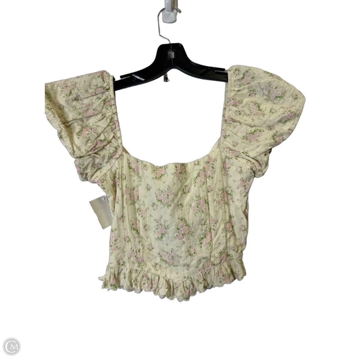 Top Short Sleeve By Altard State In Cream, Size: S