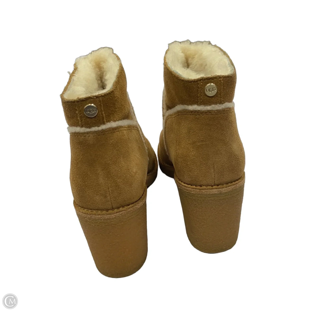 Boots Designer By Ugg In Brown, Size: 8.5