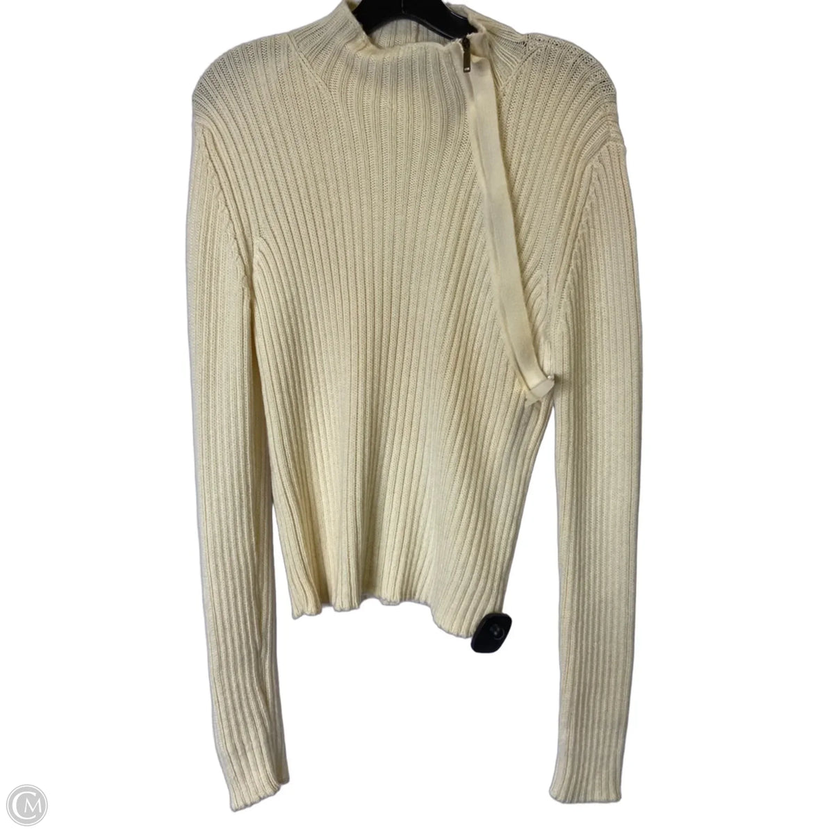 Sweater Designer By Max Mara In Cream, Size: L
