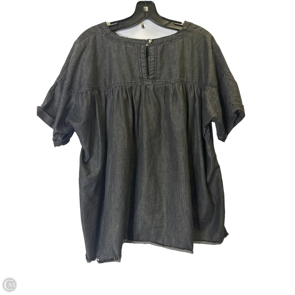 Top Short Sleeve By Andree By Unit In Grey, Size: S