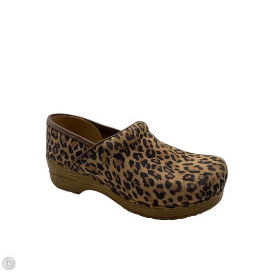 Shoes Heels Block By Dansko In Animal Print, Size: 10.5