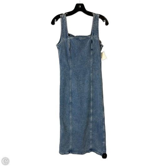 Dress Casual Midi By Abercrombie And Fitch In Blue Denim, Size: S