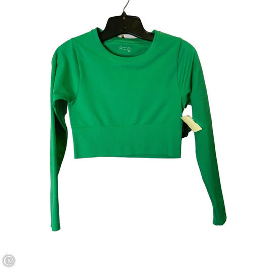 Athletic Top Long Sleeve Crewneck By Offline In Green, Size: S