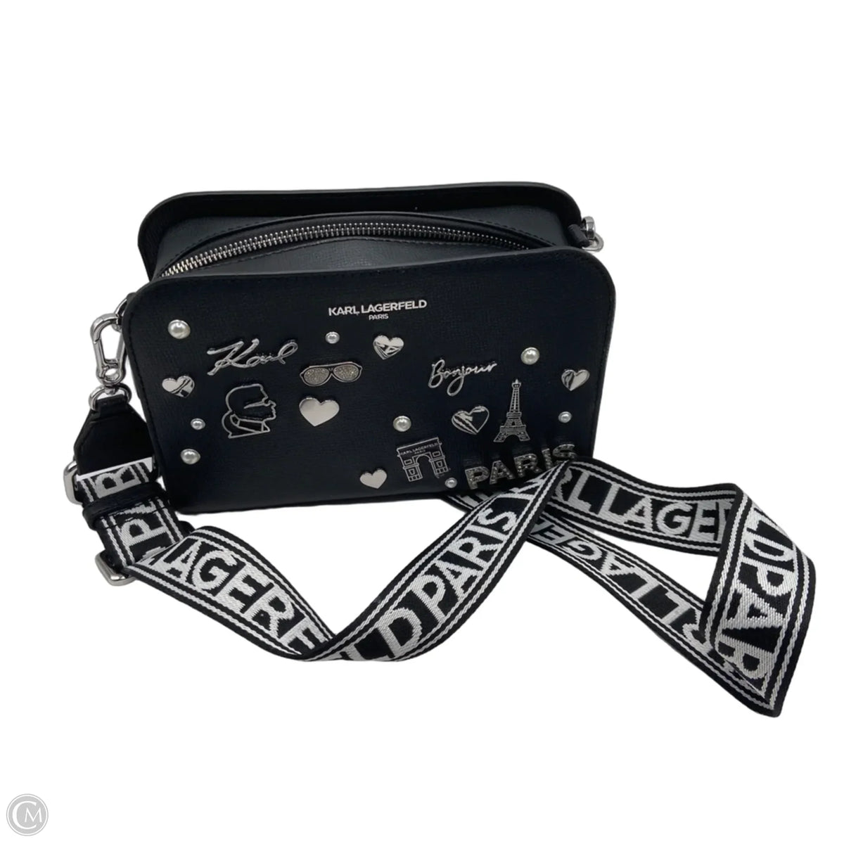 Crossbody Designer By Karl Lagerfeld, Size: Medium