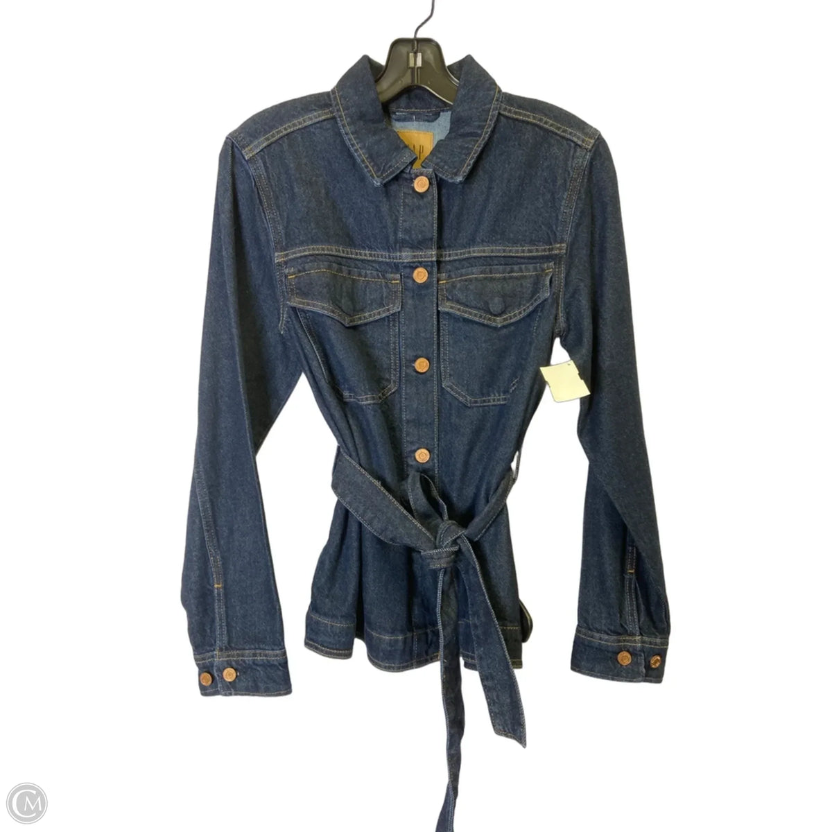 Jacket Denim By Gap In Blue Denim, Size: S
