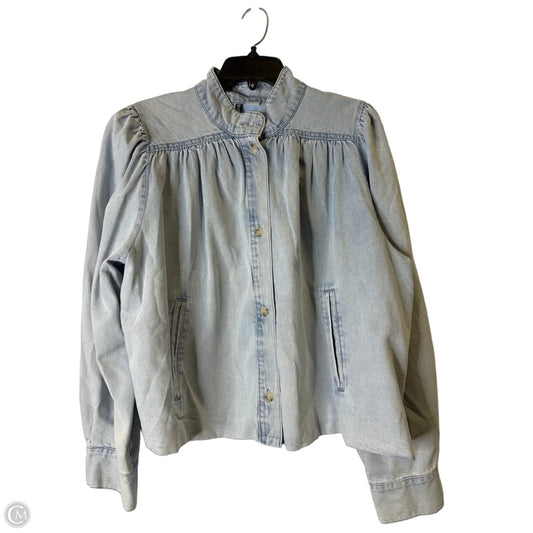Jacket Denim By Divided In Blue Denim, Size: L