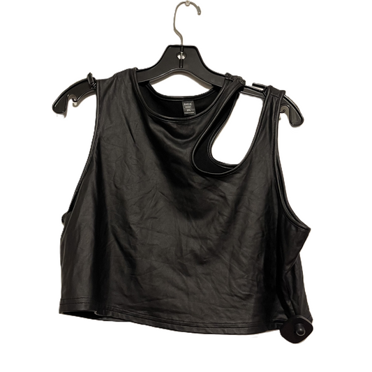 Top Sleeveless By Shein In Black, Size: 2x