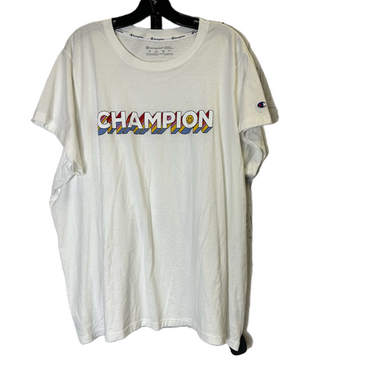 Athletic Top Short Sleeve By Champion  Size: 3x