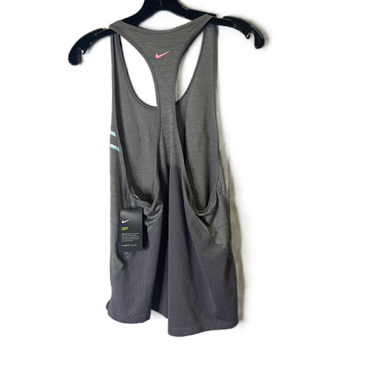 Grey Athletic Tank Top By Nike Apparel, Size: L