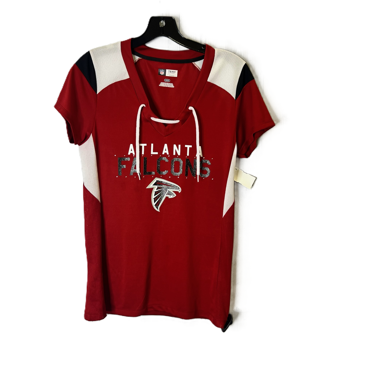 Red Top Short Sleeve By Nfl, Size: L