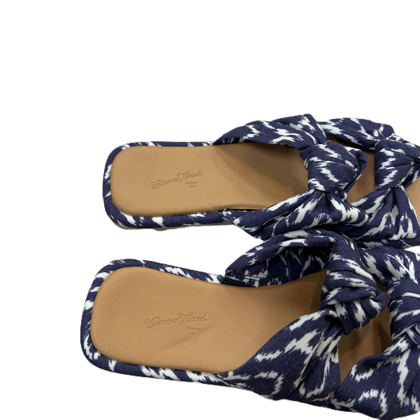 Blue Sandals Flats By Universal Thread, Size: 7