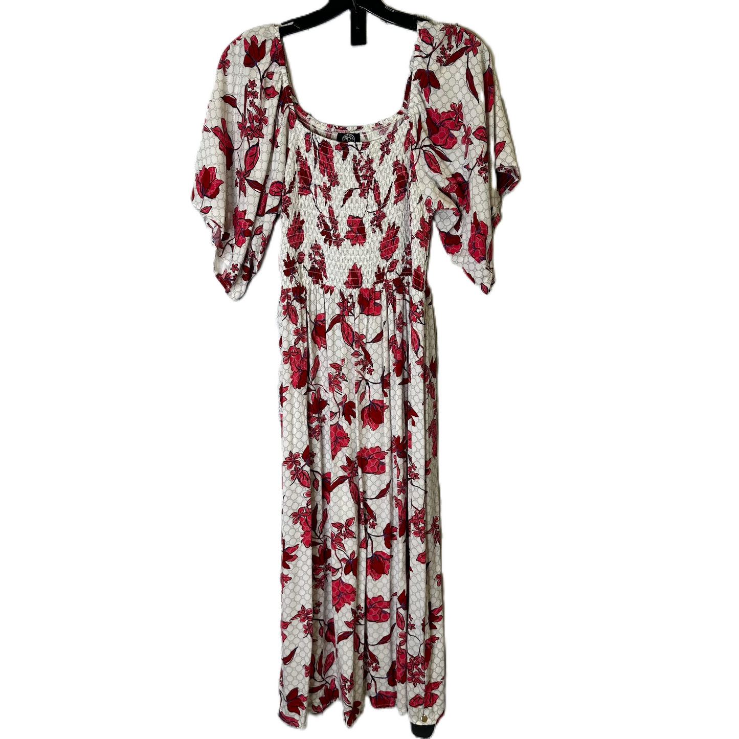 Floral Print Dress Casual Midi By Bobeau, Size: Xs