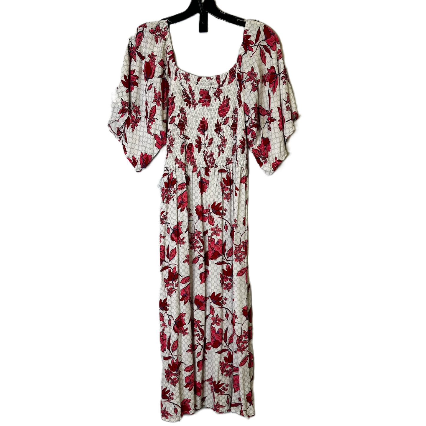 Floral Print Dress Casual Midi By Bobeau, Size: Xs