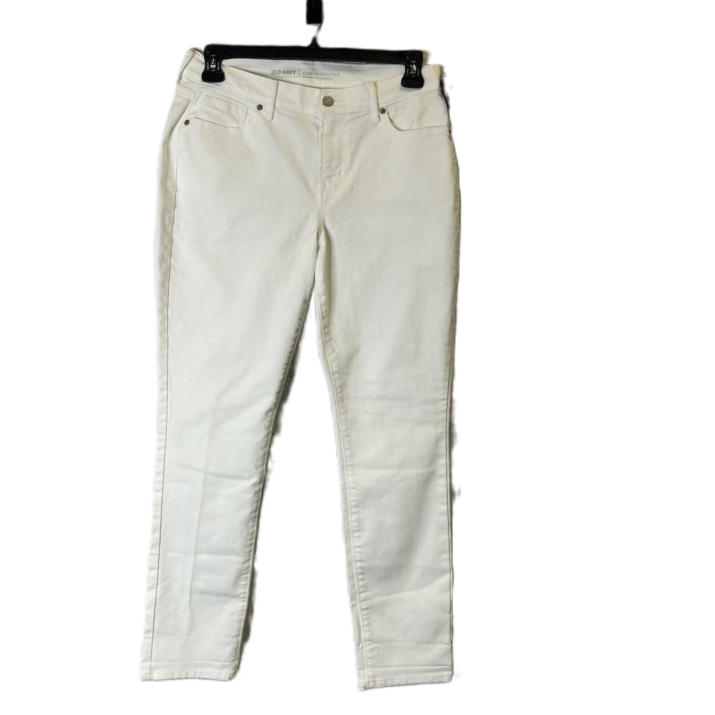 Jeans Skinny By Old Navy In White, Size: 10