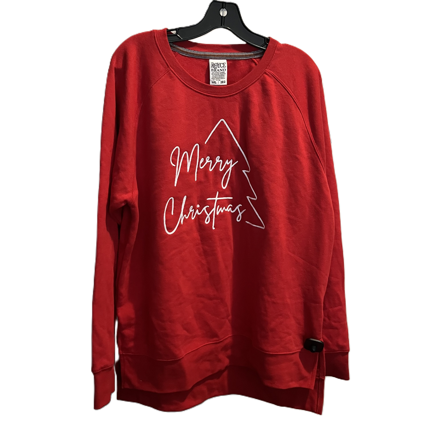 Sweatshirt Crewneck By Clothes Mentor In Red, Size: 2x