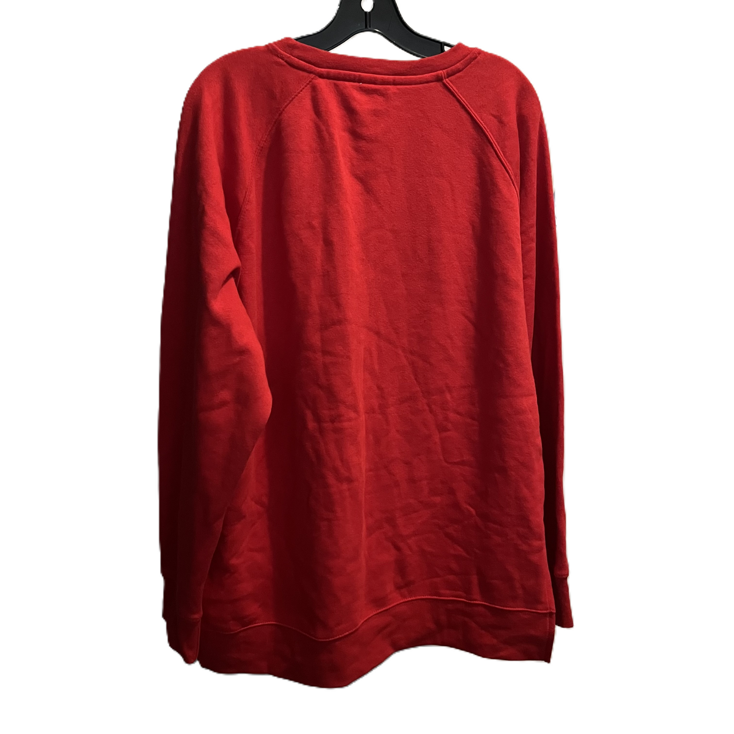 Sweatshirt Crewneck By Clothes Mentor In Red, Size: 2x